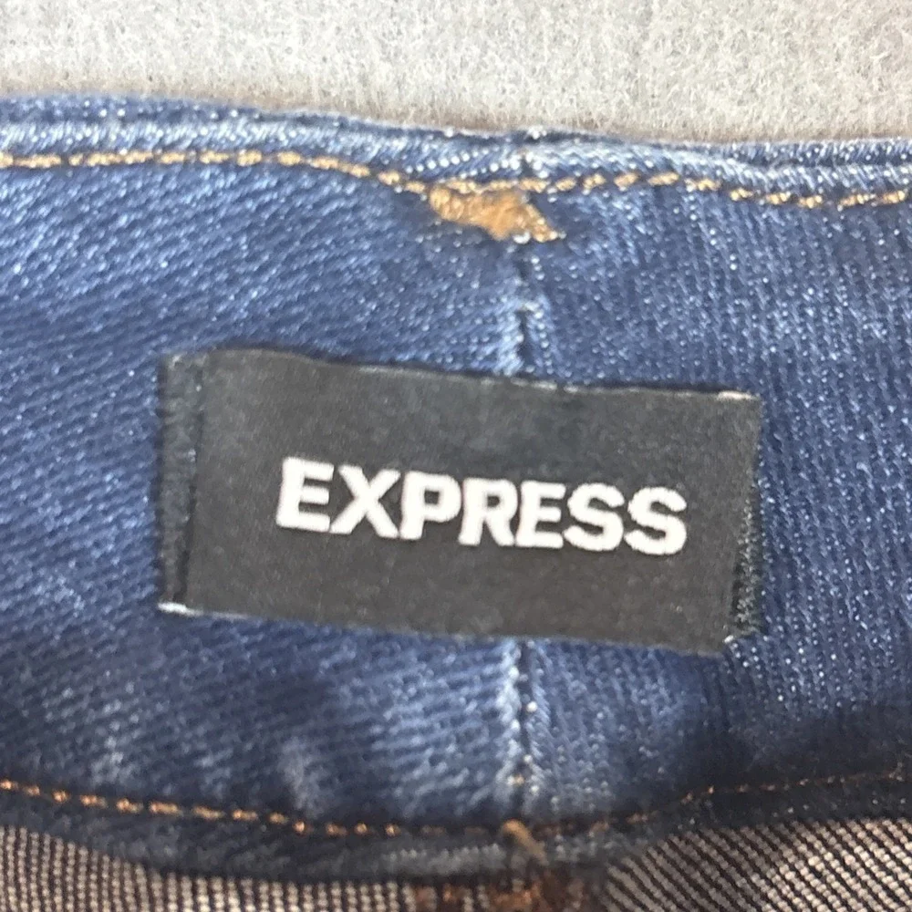 Express Jeans Womens S Blue Denim NWT Skinny‎ High Rise 4 Way Hyper Stretch